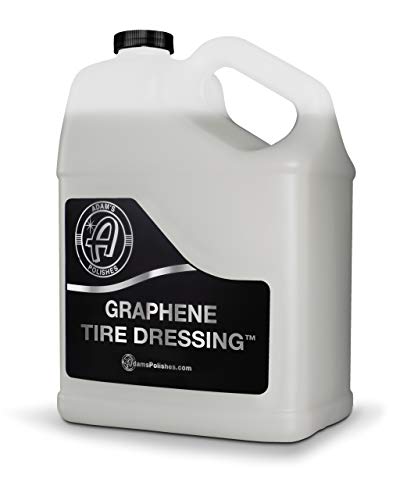 Adam's Polishes Graphene Tire Dressing - Deep Black Finish W/Graphene Non Greasy Car Detailing | Use W/Tire Applicator After Tire Cleaner & Wheel Cleaner | Ceramic Coating Like Tire Protection - size: Gallon