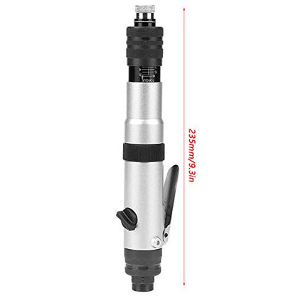 Jectse 1/4" Air Straight Pneumatic Screwdriver,1000RPM Mini Handhold Pneumatic Screwdriver Kit,Industrial Screw Driver Tool