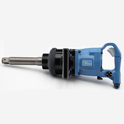 Airboss AW-382GL 1" Air Impact Wrench, 3,000 ft-lbs Max Torque, 8" Extended Anvil, Swing Hammer, Magnesium Alloy, High Torque 1" Impact Wrench for Semi Truck Tires, Deep Reach Budd Nuts - size: Aw-382 3000ft-lb 8 Inch Anvil