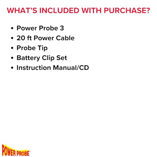 Power Probe 3 Circuit Tester, Supplies Power & Ground (PP3CSRED) - color: Red