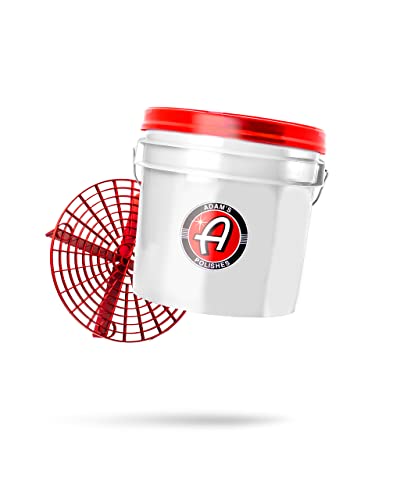 Adam's Polishes Wash Bucket (3.5 Gallon Bucket + Grit Guard) - Car Detailing Tool for Car Washing & Garage Storage | Stores Car Wash Soap, Foam Cannon, Foam Gun, Microfiber Towels & More - size: 3.5 Gallon Bucket + Grit Guard + Gamma Seal Lid