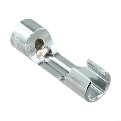 Diesel Injector Line Socket Set, Line Removal Tool 3/8 Drive, Chrome Vanadium Steel Open End Wrench for Auto Oxygen Sensor, 10-19mm(18mm) - color: 18mm