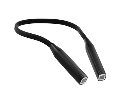 Mighty Bright Atlas Rechargeable Neck Light, 12 LED, 3 Color Temperatures, USB-C Charging Cable Included (Black) - color: Black