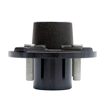 Trailer Hub Kit,4-Bolt On 4 Inch Hub Assembly, Includes (1) Square Shaft 1-1/16 Inch Straight Spindle & Bearings,Set of 2 - size: GL4853C*2
