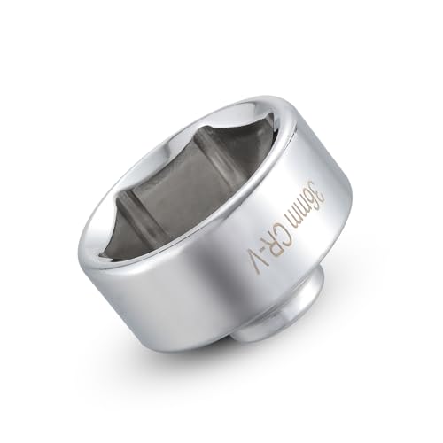 36mm Oil Filter Socket Wrench for Ford BMW Audi VW | 36mm Socket Fits Ford F250, BMW, Mini, Volvo, Audi, VW, Porsche, DIY Oil Changes - size: 36mm Oil Filter Wrench
