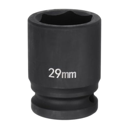 HARFINGTON 6-Point Impact Socket 3/4" Drive 29mm Metric 40Cr Alloy Steel Spindle Axle Nut Impact Socket - size: 29mm