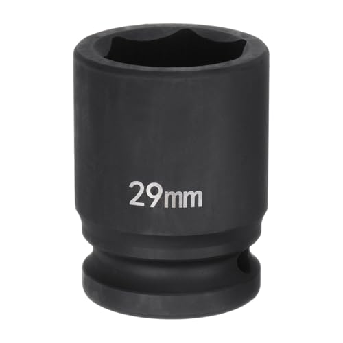HARFINGTON 6-Point Impact Socket 3/4" Drive 29mm Metric 40Cr Alloy Steel Spindle Axle Nut Impact Socket - size: 29mm