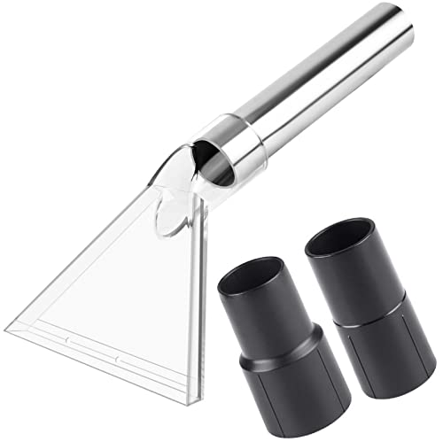 Happy Tree Hand Tool with Large 7-1/2" Clear Head for Upholstery & Carpet Cleaning, Turn Wet-Dry Vac into an Extractor, Detailing Wand Extractor Vacuum Cleaner - size: Large without Water Hose & Spray Nozzle