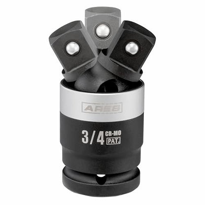 ARES 2061001 – 3/4-Inch Drive Slim Impact Universal Joint – Impact Rated U-Joint Features Slim Profile for Enhanced Access – 360-Degree Swivel Angle - size: 3/4-Inch Slim