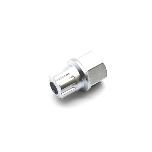 TEMO 52/7Pt Anti-Theft Wheel Lock Lug Nut Removal Socket Key for Vw Audi | Wheel Lock Nut Socket Adapter | Anti-Theft Screw Remover Repair Tool | Tyre Fitting, Garage Repair, Tire Change - size: 52/7PT