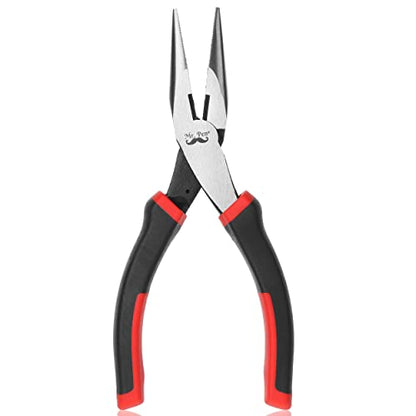 Mr. Pen- Needle Nose Pliers, 7 Inch, Long Nose Pliers | Needle Nose Pliers Tool, Pliers Needle Nose, Long Nose Pliers with Cutter, Wire Wrapping, Crafts, Jewelry Making Supplies