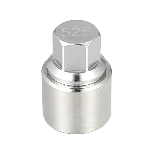 X AUTOHAUX 525 Wheel Lock Lug Nut Anti Theft Lug Nut Screw Removal Socket Key Wheel Lock for VW Touareg Phaeton Tiguan
