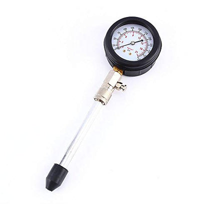 Gasoline Engine Compression Tester Kit Professional Gauge for Car Motorcycle Tool Set with 0-300 Psi Display