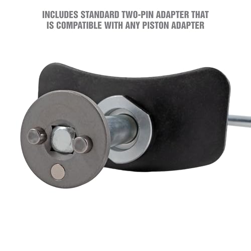 OEMTOOLS 35058 Brake Caliper Piston Rewind Tool, Spring Loaded Brake Caliper Wind Back Tool, Universal Rear Piston Brake Caliper Retractor Tool , Black - style: Brake Caliper Piston Rewind Tool