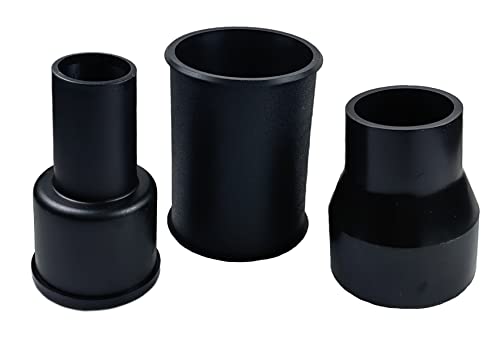 palart 3 Piece Vacuum Adapter Combo Kit Fits Wet Dry Vacuum Cleaners,Connector Accessory | Includes 2-1/2 in to 1-7/8 in. Accessory Adapter, 1-7/8 in. to 1-1/4 in. Adapter, Hose-to-Hose Connector, Connector Accessory