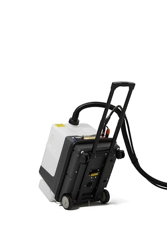 Dapper Commercial Carpet and Upholstery Extractor Cleaning Machine with Steam, Spray-Vacuum, & Mite Remover. 2.5 Gal Tank — Designed for Deep Cleaning. Dual Separate Circuit Power Cords - size: 2.5 Gal