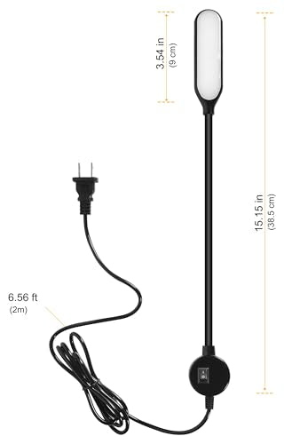 Sewing Machine Light, LED Work Lamp with Magnetic Base | Gooseneck, bandsaw light, for Lathe Drill Press, Bendable - style: Magnetic Light