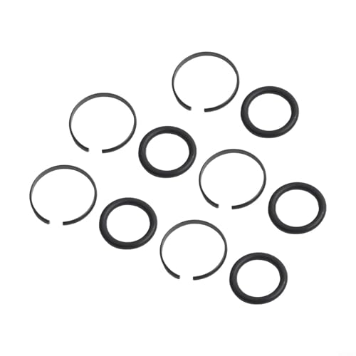 5 Sets Pneumatic Wrench Socket Retainer Rings with O-Rings for 3/8" 1/2" 3/4" 1" Air for Impact Wrenches, Metal Replacement Parts(1 inch) - color: 1 inch