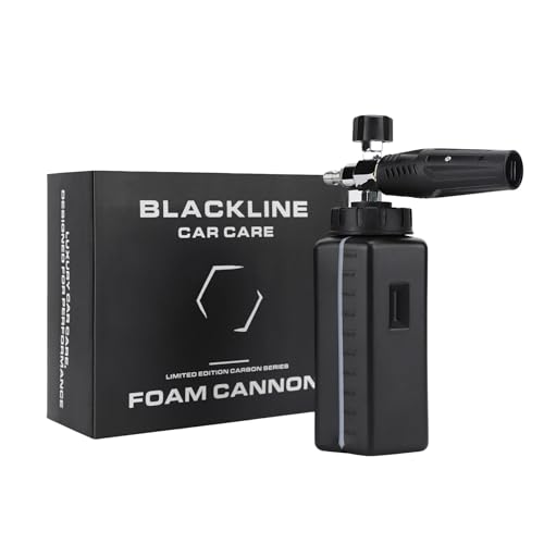 Blackline Foam Cannon PRO for Pressure Washers (Wide Mouth), Durable Car Wash Foam Gun, Easy to Use & Adjust, Creates Thick Foam, 1L Bottle & Snow Foam Lance w/ 1/4" Quick Connect - style: Foam Cannon Pro
