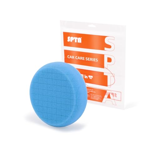 Blue T60 Moderate-Cut Foam Polishing Pads, SPTA 1Pc 3.5 Inch Face for 3 Inch 80mm Backing Plate Compound Buffing Sponge Pads for Car Buffer Polisher Compounding, Polishing and Waxing -FPTSS3G - color: 1Pc Blue T60 Moderate-Cut Pad, size: 3.5inch
