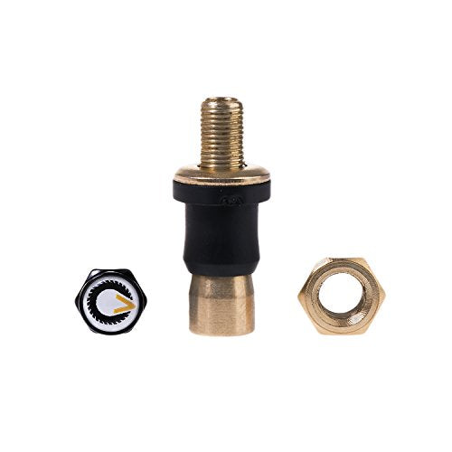 Colby Valve Ultimate Permanent Tire Valve Stem Replacement System | Valve Stem Short | No Need to Remove Tire | Tire Valve Stem Kit Made in USA from Quality 360 Brass Components - size: Extra Short