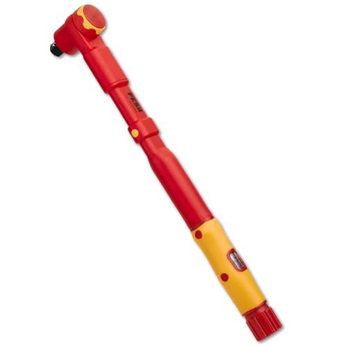 FESA Electrician Insulated Torque Wrench - (1/2" Drive, 20-100 Nm Range) | w/Easy Torque Adjustment & Scale Display - Each Insulated Wrench Has ID for Traceability - style: 1/2" Drive, 20-100 Nm Range