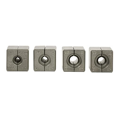 ARES 18077 – 37 Degree Professional Flare Die Set – for Use with Professional Brake Line Flaring Tools – Use with Flaring Tool to Form Flares in Steel, Stainless Steel, Copper, and Aluminum Tubing - size: 37 Degree Tubing Flaring Die Set