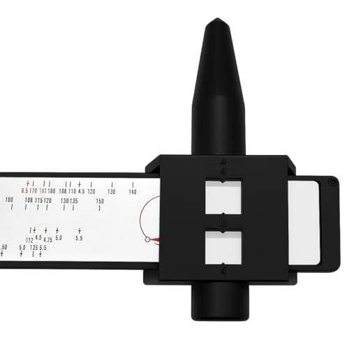 HZEL Car Wheel PCD Gauge, Vehicle Wheel Stud Rim Bolt Pattern Measuring Tool Sliding Caliper for 4 5 6 8 Holes, Automotive Lug Bolt Pattern Gauge PCD Ruler, Universal for Vehicles