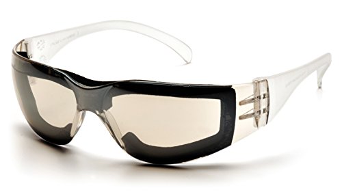 Pyramex Intruder Safety Eyewear Clear Frame Full Foam Padding Clear Anti-Fog Lens - color: I/O Anti-fog Lens/ Clear Frame, style: Full Foam Padding