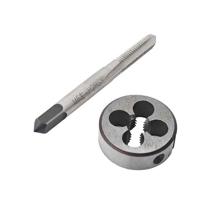 M6 x 1.0 Left Hand Metric Tap and Die Set, High Speed Steel Threading Kit for Reverse Thread Repair and Machining - size: M6 x 1.0