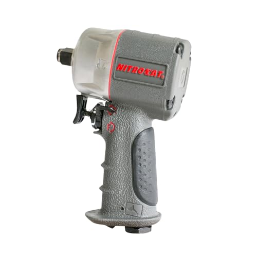 AIRCAT Pneumatic Tools 1076-XL 3/8-Inch NITROCAT Composite Compact Impact Wrench : Low Weight Power Impact Wrench : Tool for Automotive Improvement & Maintenance - size: 3/8-Inch