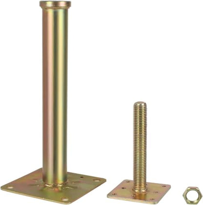 6 Pcs Adjustable Foundation House Floor Jacks Post for Leveling, 11" - 16" Height Range, Screw Jacks for Temporary Or Permanent Support, Heaty Duty Metal Galvanized, Load 6500-8850lbs(Each) (6 Jacks)