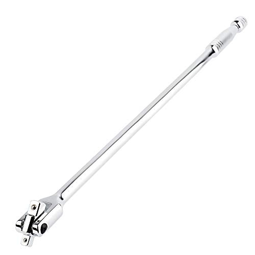 MAXPOWER 1/2-Inch and 3/8-Inch Drive Dual-drive 24-Inch Breaker Bar Flex Handle - size: 24 inch Dual Drive 3/8"+1/2"