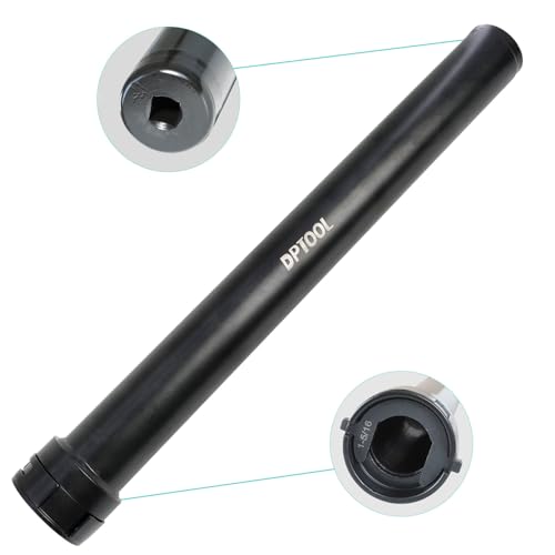 DPTOOL Inner Tie Rod Removal Tool Kit, Automotive Inner Tie Rod Tool Set with 12 Crowfoot Adapters, 1/2 Inch Drive Tube Tie Rods Tool, Suitable for Domestic & Import Cars