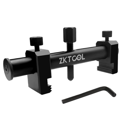 ZKTOOL Universal Ribbed Drive Crankshaft Pulley Puller Kit for Pulley Size From 35mm-160mm in Diameter Kit for V-ribbed Belt Pulleys On Crankshafts, Alternators, Air Conditioning Units, Water Pumps...