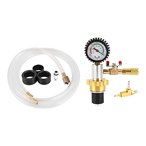 Car Radiator Coolant Refill Purging Kit, Vacuum Cooling System Tool Kit, Fast Connector Evacuation & Leak Test Kit for Automotive Cooling System Maintenance