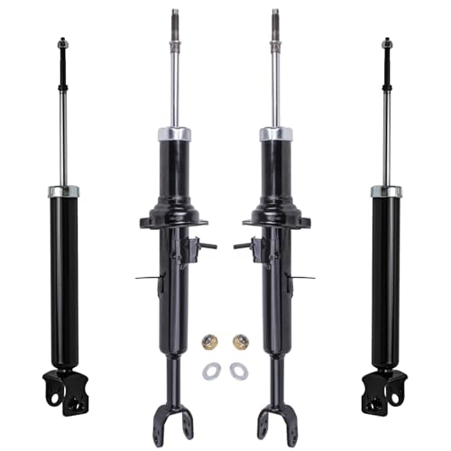Detroit Axle - 4pc Shock Absorbers for 03-06 Infiniti G35, 03-05 | Nissan 350Z, 4 Front and Rear Shocks Absorbers 2003 2004 2005 Replacement - size: 4A47266/shock kit