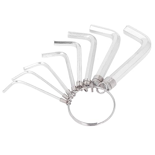 8Pcs Hex Key Wrench Set, Metric 1.5 2 2.5 3 3. 4 6mm Steel Hand Tool with Wear Resistance, for Mechanical Automotive Electronics Home Workplace