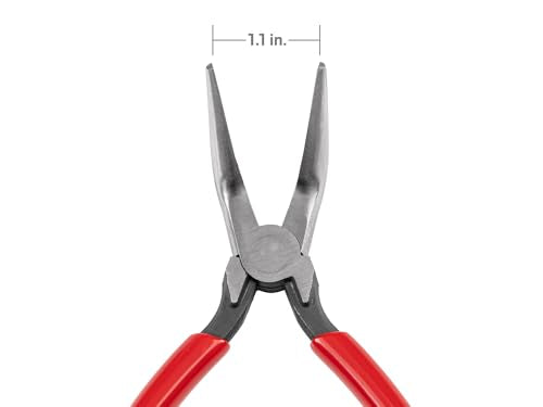 TEKTON 6 Inch 70-Degree Bent Smooth Jaw Long Nose Pliers | PGF15406 - color: Smooth Jaw, size: 6 Inch 70-Degree Bent