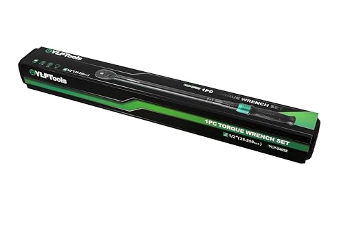 1/2-Inch Drive Click Torque Wrench, 25–250 ft-lb (33.9–339 Nm), ±3% Accuracy, 90-Tooth Ratchet, Dual-Direction, Chrome Vanadium Steel with Storage Case - size: 1/2 25-250 ft-lb
