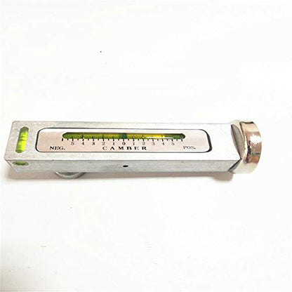 Four Wheel Alignment Magnetic Gauge Tool for Camber and Caster Angle Measurement, Adjustable Leveling Instrument with Range from - 5 to 5 Degrees, Attaches to Wheel Hub or Brake
