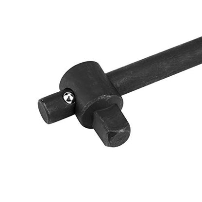 Akozon 1" T-Handle Wrench, Sliding Wrench Breaker Socket Wrench Breaker Bar, Heavy Duty Steel