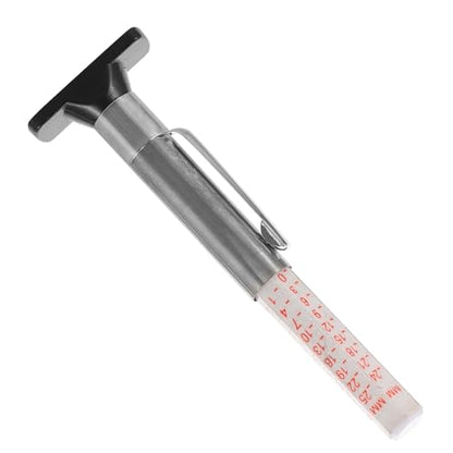 Artibetter Car Tire Tread Depth Gauge Reliable and Versatile Tool Plastic 0-25mm Tire Thread Measuring Gauge for Measuring the Tread Depth of Vehicles