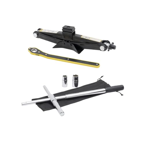 Modern Spare Tire Changing Kit for Toyota bZ4X – Proprietary Scissor Jack Design with Toyota-Specific Jack Head & High-Leverage Cross-Wrench System for Easy Storage - size: Standard Kit