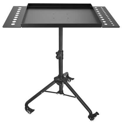 Rolling Tool Tray Cart, Mobile Work Table Tool Tray with 2 Tool Holder Metal Tattoo Tray Height Adjustable, Tool Table Rolling Utility Cart, Tray Cart Tool Storage for Salon Garage Bike Work Shop