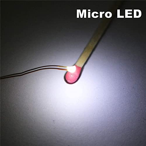 25pcs Pre-soldered Micro Litz Wired Leads White SMD Led 0603 + Muti-Resistor New - color: (1)Pure White, size: 25pcs