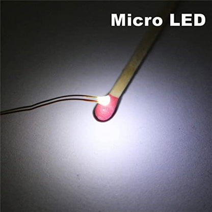 25pcs Pre-soldered Micro Litz Wired Leads White SMD Led 0603 + Muti-Resistor New - color: (1)Pure White, size: 25pcs