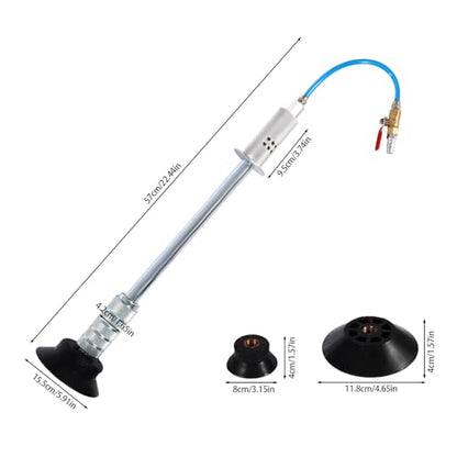 LYNICESHOP Pneumatic Dent Puller Kit Air Suction Vacuum Slide Hammer Auto Body Dent Repair Tool with 3 Suction Cups & 12 Pull Tabs Paintless Dent Remover for Car Truck