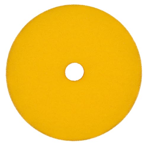 RUPES 9.DA100M Pack of 24 Yellow D-A Fine Finishing Foam Pads 100mm | Ideal for Paint Correction & Gloss Enhancement | Moderate to Fine Defect Removal | Compatible with 4" Backing Plate - size: Fine 100mm, style: Pack of 24