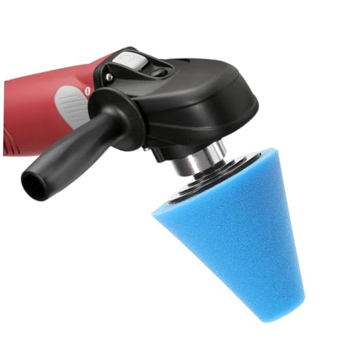SOLUSTRE 2pcs Polishing Sponge Pads for Drill Car Buffing Pad Kit Cone Shaped Buffing Wheels for Detailed Polishing for Automotive Cleaning and Waxing